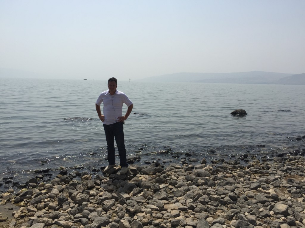 Israel 14 Sea of Galilee with Damon